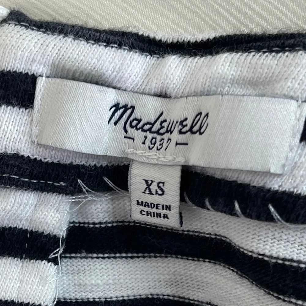 Madewell Dress Size XS Zip Line Down Back 100% Cotton - Picture 8 of 14